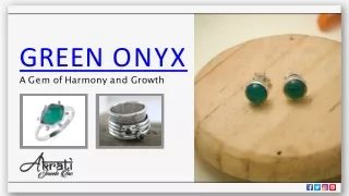 green onyx a gem of harmony and growth