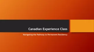 Building Futures: Navigating the Canadian Experience Class