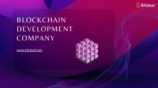 Blockchain Development Company - Bitdeal