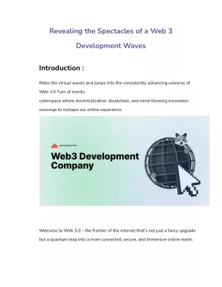 web 3 development company