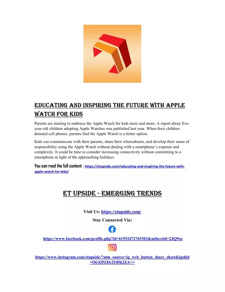 educating and inspiring the future with apple