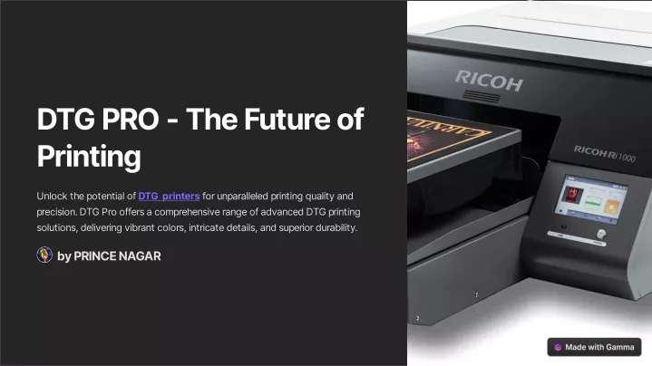 dtg pro the future of printing