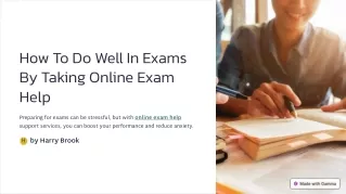 how to do well in exams by taking online exam help