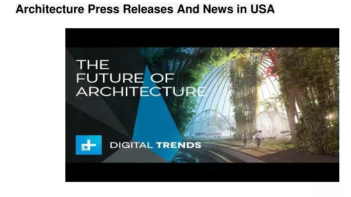 architecture press releases and news in usa