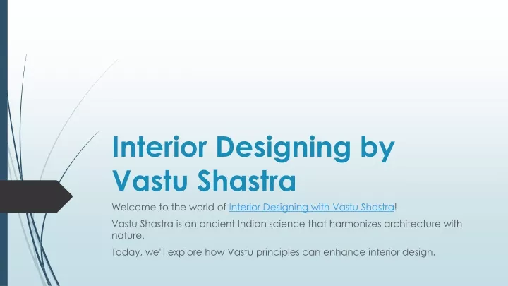 interior designing by vastu shastra