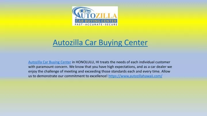 autozilla car buying center