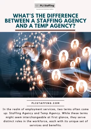 Whats the Difference Between a Staffing Agency and a Temp Agency