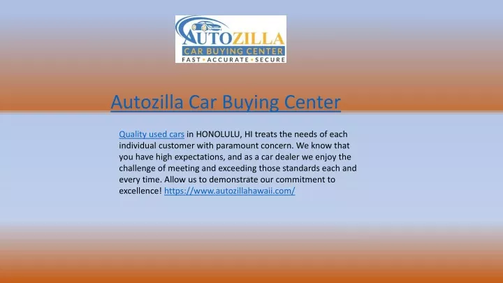 autozilla car buying center