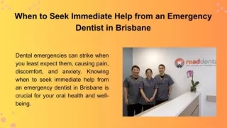 When to Seek Immediate Help from an Emergency Dentist in Brisbane
