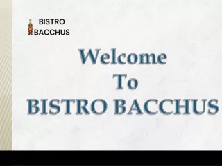 Best breakfast brunch- BISTRO BACCHUS