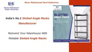 Reinvent Your Warehouse With Reliable Slotted Angle Racks