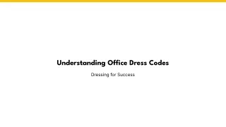 Corporate Office Dress Codes for Men and Women