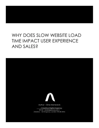 Why Does Slow Website Load Time Impact User Experience and Sales