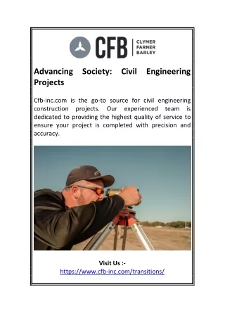 Advancing Society: Civil Engineering Projects