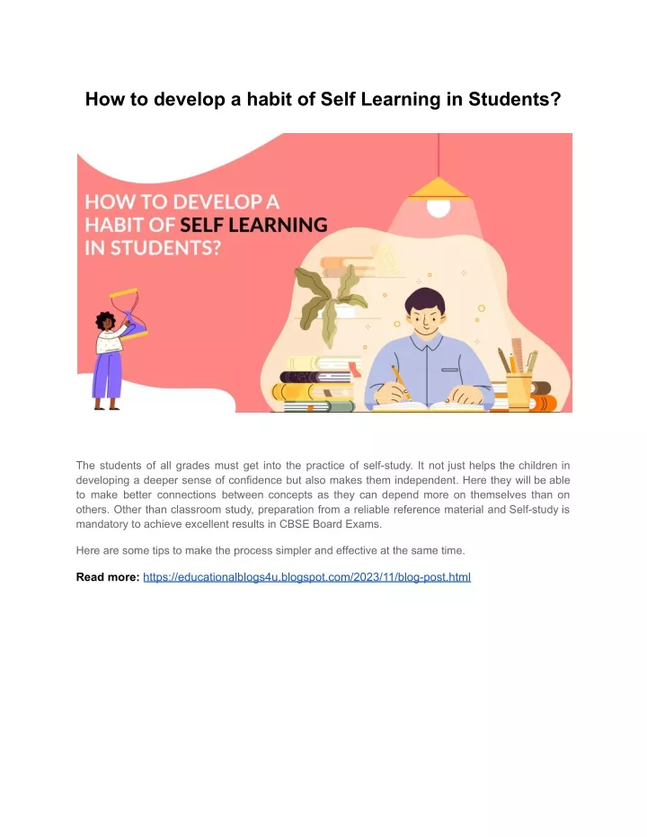 how to develop a habit of self learning