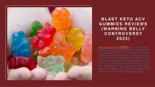 Blast Keto ACV Gummies Reviews (Warning Belly (1)