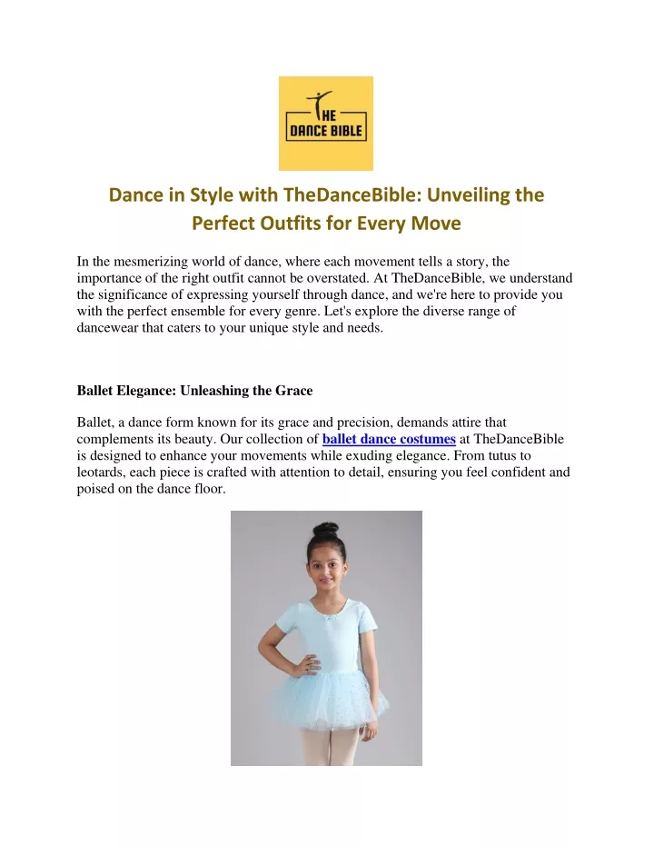 dance in style with thedancebible unveiling