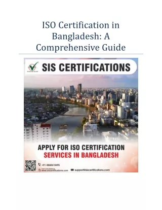 iso certification in bangladesh a comprehensive