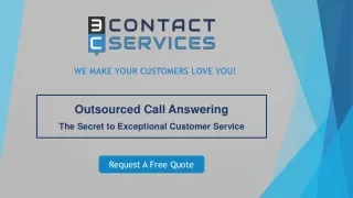 Outsourced Call Answering Solutions