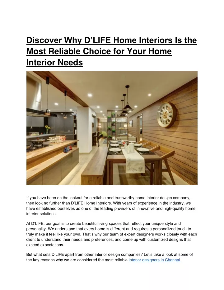 discover why d life home interiors is the most