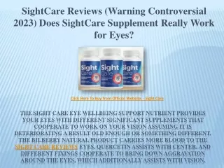 Sight Care Supplement Reviews