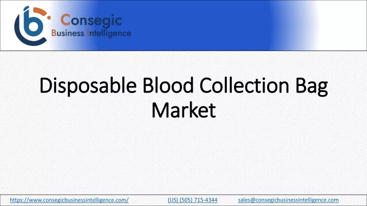 disposable blood collection bag market