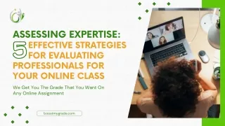 Assessing Expertise 5 Effective Strategies for Evaluating Professionals for Your Online Class