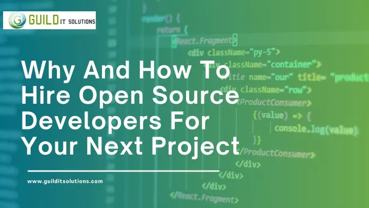 why and how to hire open source developers
