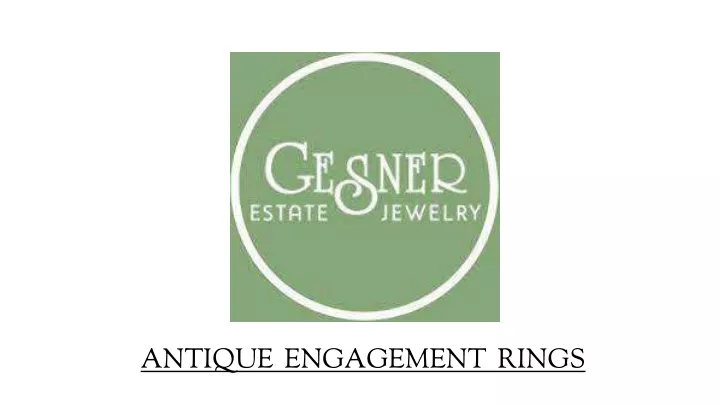 antique engagement rings