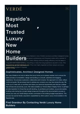 Bayside Home Builders