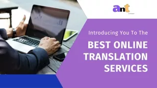 The Best Online Translation Services  | Ant Datagain