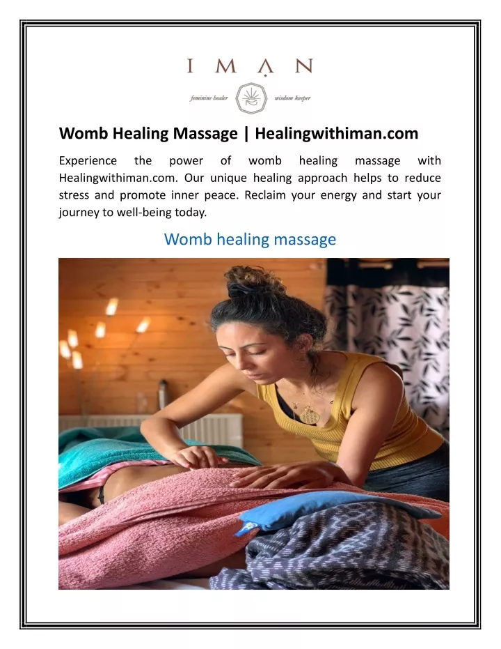 womb healing massage healingwithiman com