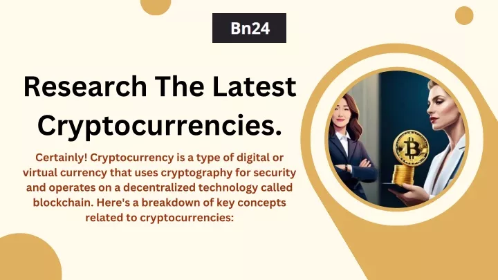 research the latest cryptocurrencies