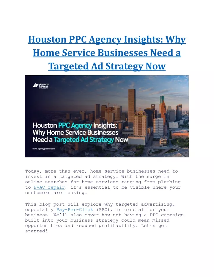 houston ppc agency insights why home service