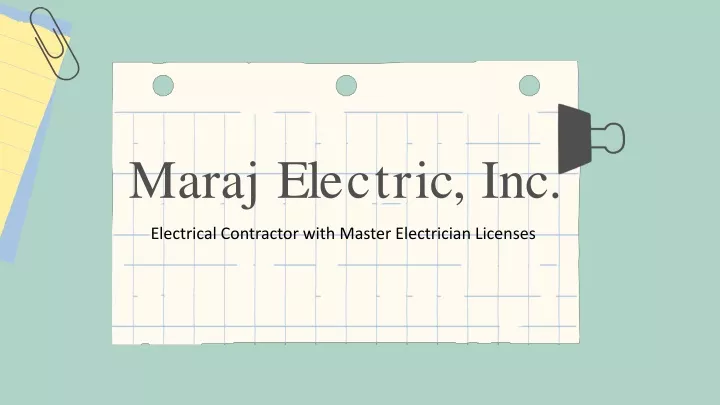 maraj electric inc