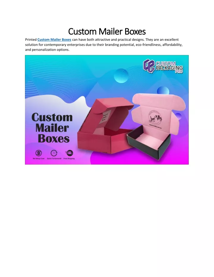 custom mailer boxes custom mailer boxes