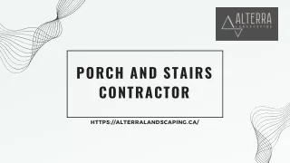 Porch and stairs contractor