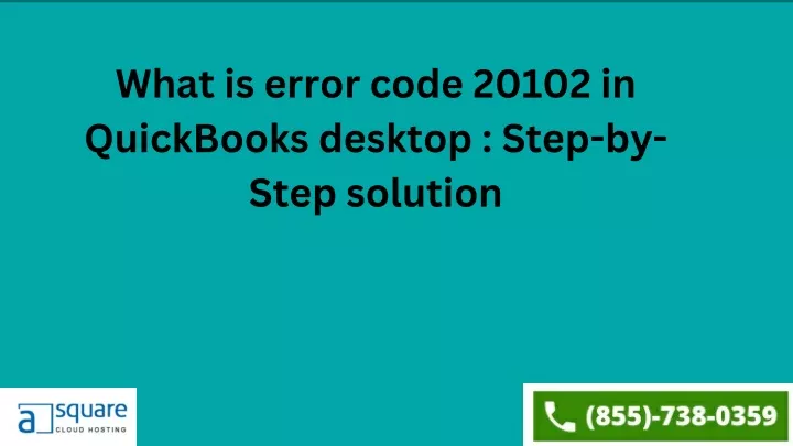 what is error code 20102 in quickbooks desktop