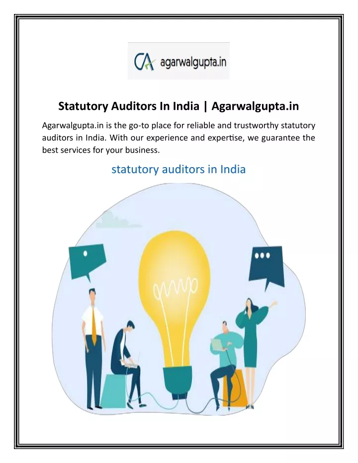 statutory auditors in india agarwalgupta in