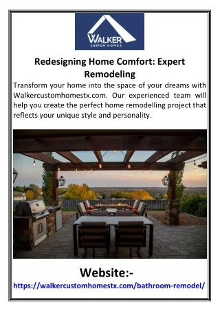 Redesigning Home Comfort Expert Remodeling