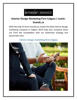 Interior Design Marketing Firm Calgary Iconic-brands.ca