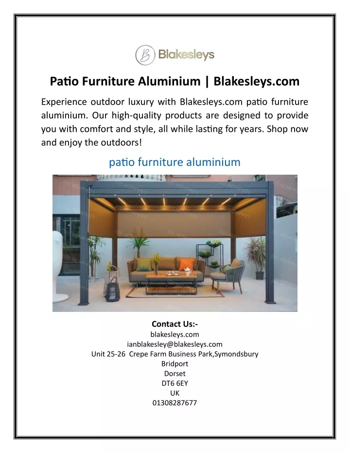 patio furniture aluminium blakesleys com