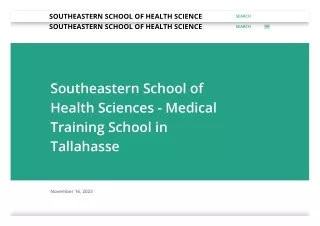 southeastern school of health science
