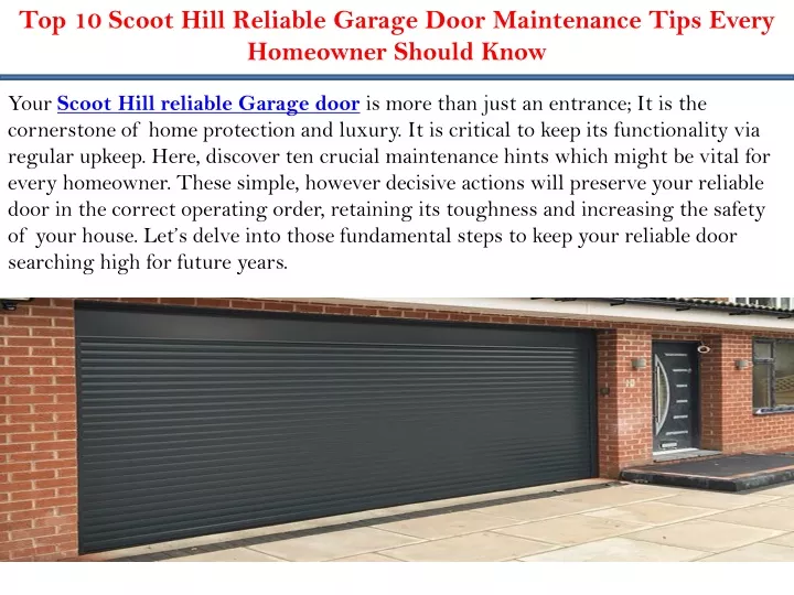 top 10 scoot hill reliable garage door
