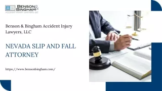 Nevada Slip and Fall Attorneys | Benson & Bingham