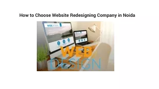 How to Choose Website Redesigning Company in Noida