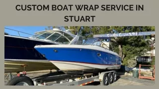 Custom Boat Wrap Service in Stuart
