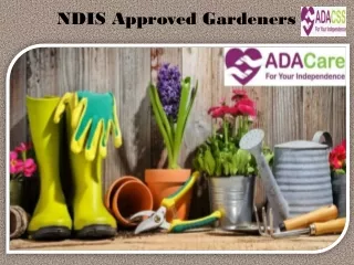 NDIS Approved Gardeners