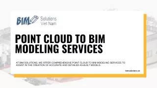 POINT Cloud To BIM Modeling Services