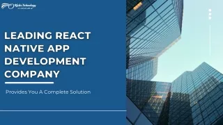 Best React Native App Development Company | IT Company in Noida